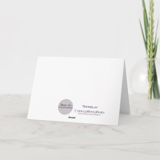 carte de vœux (Dos)