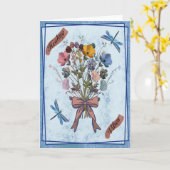 Carte de vœux (Fleur jaune)