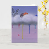 carte de voeux (Fleur jaune)