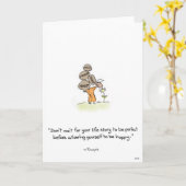 Carte de voeux (Fleur jaune)