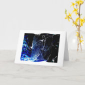 Carte de voeux (Fleur jaune)