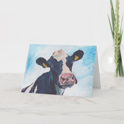 Carte de voeux - 0254 Irish Friesian Cow (Devant)