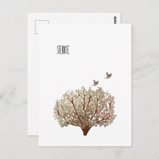 Carte de voeux (10,8 x 14,2 cm) - Intensité (Devant / Derrière)