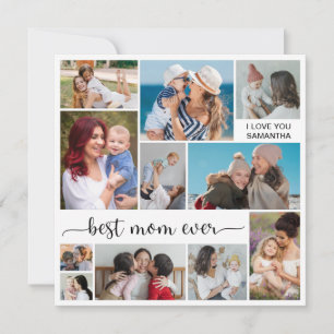 Carte de vœux 11 Photo Collage Meilleure Maman
