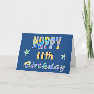 Carte de voeux 11e anniversaire des Étoiles amusan