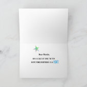 Carte de voeux 12e anniversaire Etoiles amusantes (Intérieur)