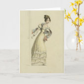 Carte de voeux 1800 (Fleur jaune)