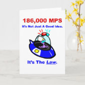 Carte de voeux 186 000 MPS (Fleur jaune)