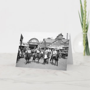 Carte de voeux 1904 de Coney Island NY