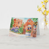 Carte de voeux 1957 d'EL Presidito (Fleur jaune)