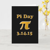 Carte de voeux 2015 de jour de pi (Fleur jaune)