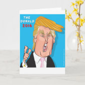 Carte de voeux 2016 de président Catoon de Donald (Fleur jaune)