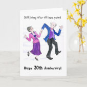 Carte de vœux 30e anniversaire (Fleur jaune)