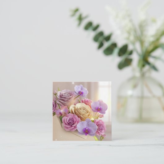 Carte de voeux 3D Splendor Springtime avec Dew-Kis (Debout devant)