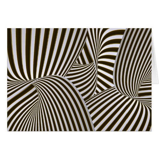 Carte de voeux 3D Twists (Devant horizontal)