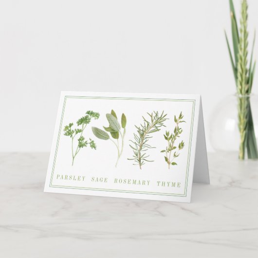Carte de vœux 4 HERBES FRESHES (Devant)
