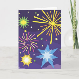 Carte de voeux 4 juillet Fireworks