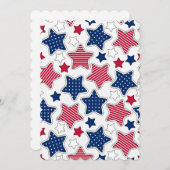 Carte de voeux 4 juillet plat (Devant / Derrière)