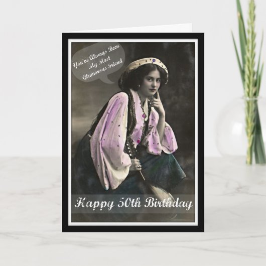 Carte de voeux 50e anniversaire de Diva (Devant)