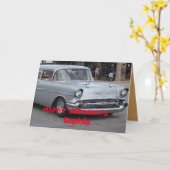 Carte de vœux 55 Nomad Station Wagon. (Fleur jaune)