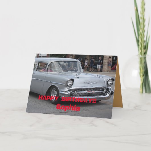 Carte de vœux 55 Nomad Station Wagon. (Devant)