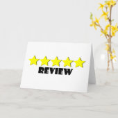 Carte de voeux 5 étoiles pour examen (Fleur jaune)