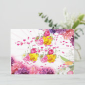 Carte de voeux 5X7 Fleurs (Debout devant)