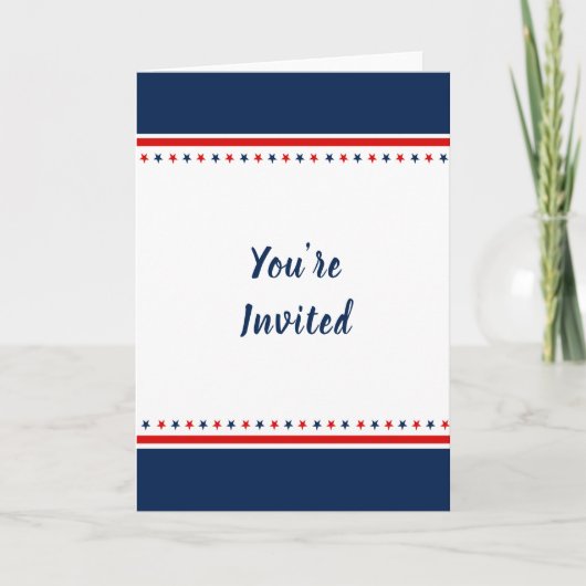 Carte de voeux 5x7 pliée sur invitation (Devant)