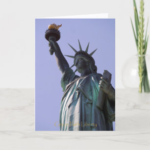 Carte de vœux 5x7 - Statue de la Liberté