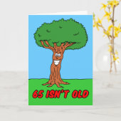 Carte de vœux 65 ans n'est pas vieux si vous êtes (Fleur jaune)