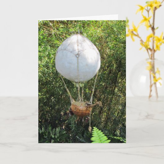 Carte de voeux à air chaud de Fairy (Fleur jaune)