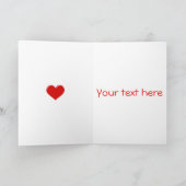 Carte de vœux à bordure Love & Swirled (Intérieur)