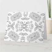 Carte de vœux à colorier personnalisée (49) (Dos)