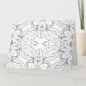 Carte de vœux à colorier personnalisée (55) (Dos)