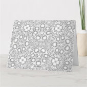 Carte de vœux à colorier personnalisée (61) (Dos)