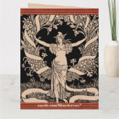 Carte de vœux à couronne florale vintage (Dos)