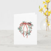 Carte de vœux à couronne simple (Fleur jaune)