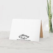 Carte de voeux À damiers Ghoulies Halloween (Dos)