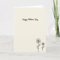 Carte de vœux à fleurs en spirale