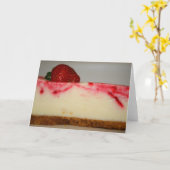 Carte de voeux à la fraise, carte de note (Fleur jaune)