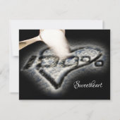 Carte de voeux à la recette Sweetheart (Devant)