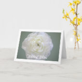 Carte de vœux à la renoncule blanche (Fleur jaune)