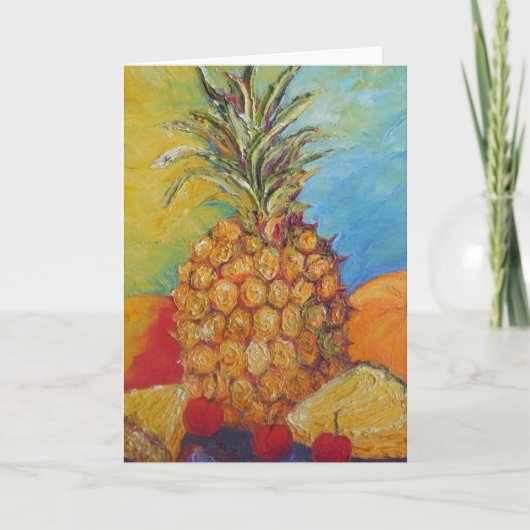 Carte de voeux à l'ananas (Devant)