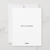 Carte de vœux à l'aquarelle (Dos)