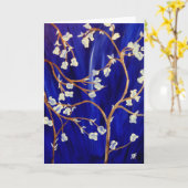 Carte de voeux à l'entrée (Fleur jaune)