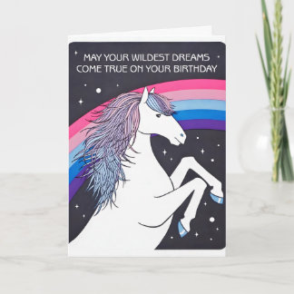 Carte de vœux à lettre pressée pour anniversaire W