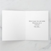 Carte de vœux à l'orchidée monochrome (Intérieur)