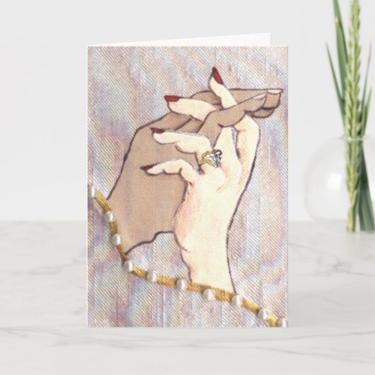 Carte de voeux à main couple (Devant)