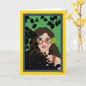 Carte de vœux A New Perspective_B (Fleur jaune)