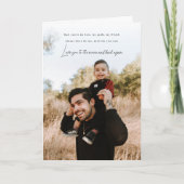 Carte de vœux à plat avec citation sincère pour la (Devant)